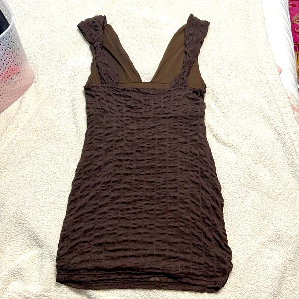 NWT Princess Polly brown mini dress!